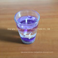 Pretty and Colorful New Outlet Gel Candle for Sale with Glass Holder